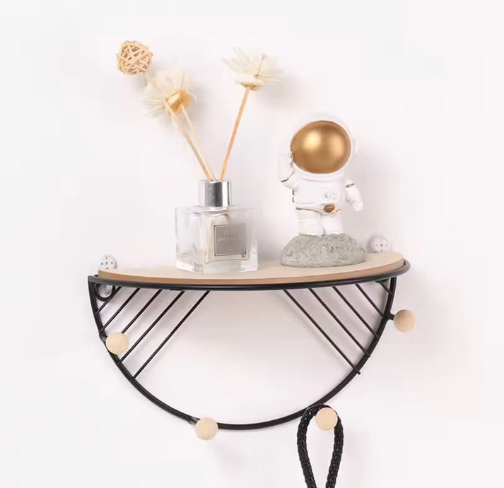 Wall Mounted Multipurpose Storage Holder with Hooks