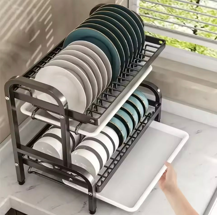 Metal Rustproof Multi Layer Dish Drying Rack
