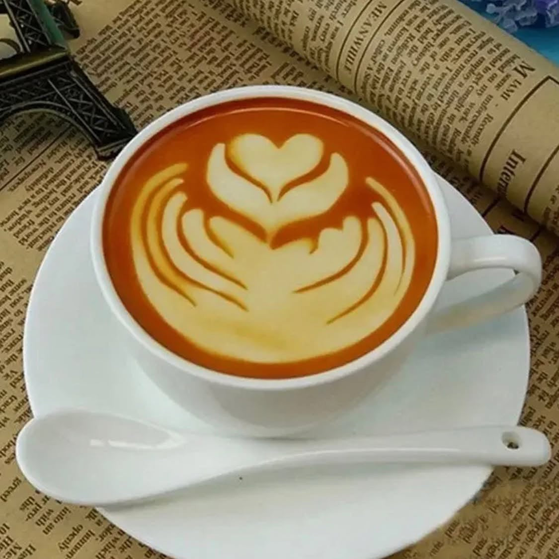 16 pcs coffee Design Stencils