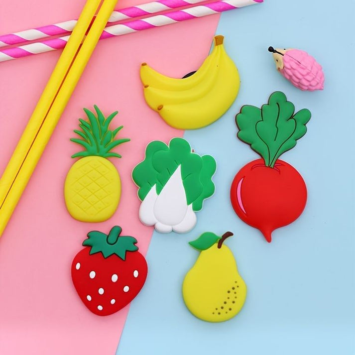 6 Pcs Fruit Fridge Magnets