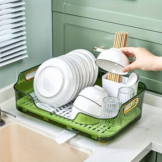 Luxury Acrylic Dish Draining Rack for Kitchen