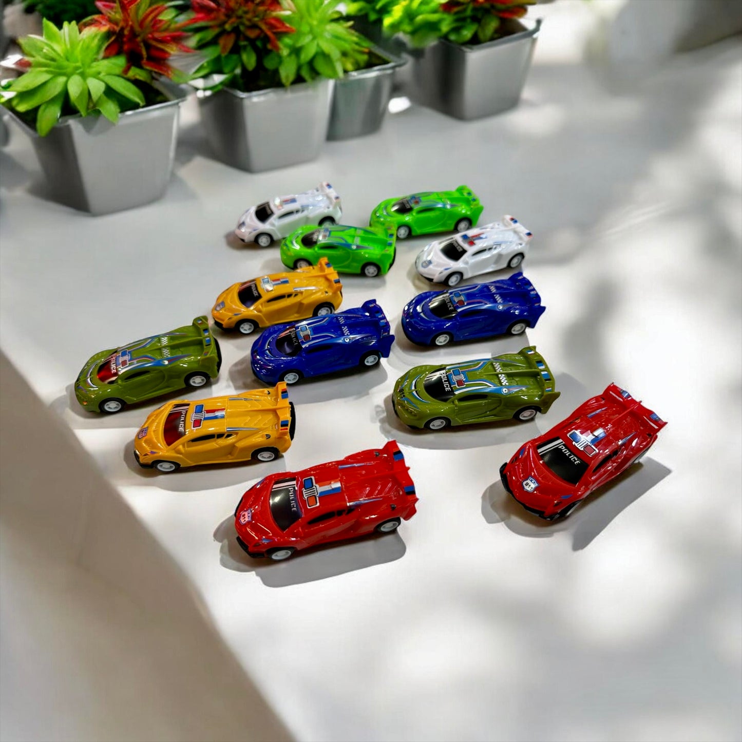 12 Pcs Toy Tribe Pull Back Function Die Cast model Cars 
For Kids