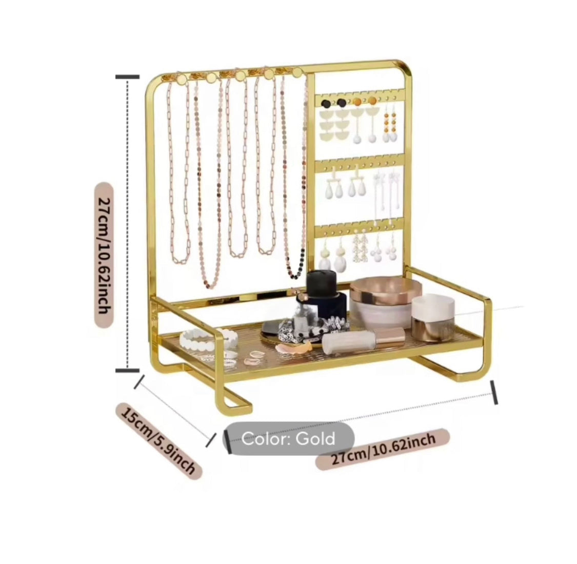 Elegant Metal Jewellery Display Stand