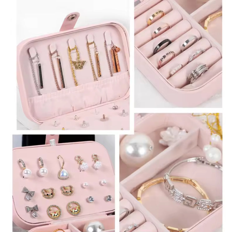 Velvet Double Layer Jewellery Box