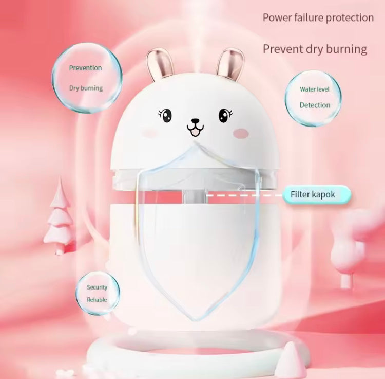 Mini Portable Humidifier with Colourful Lights