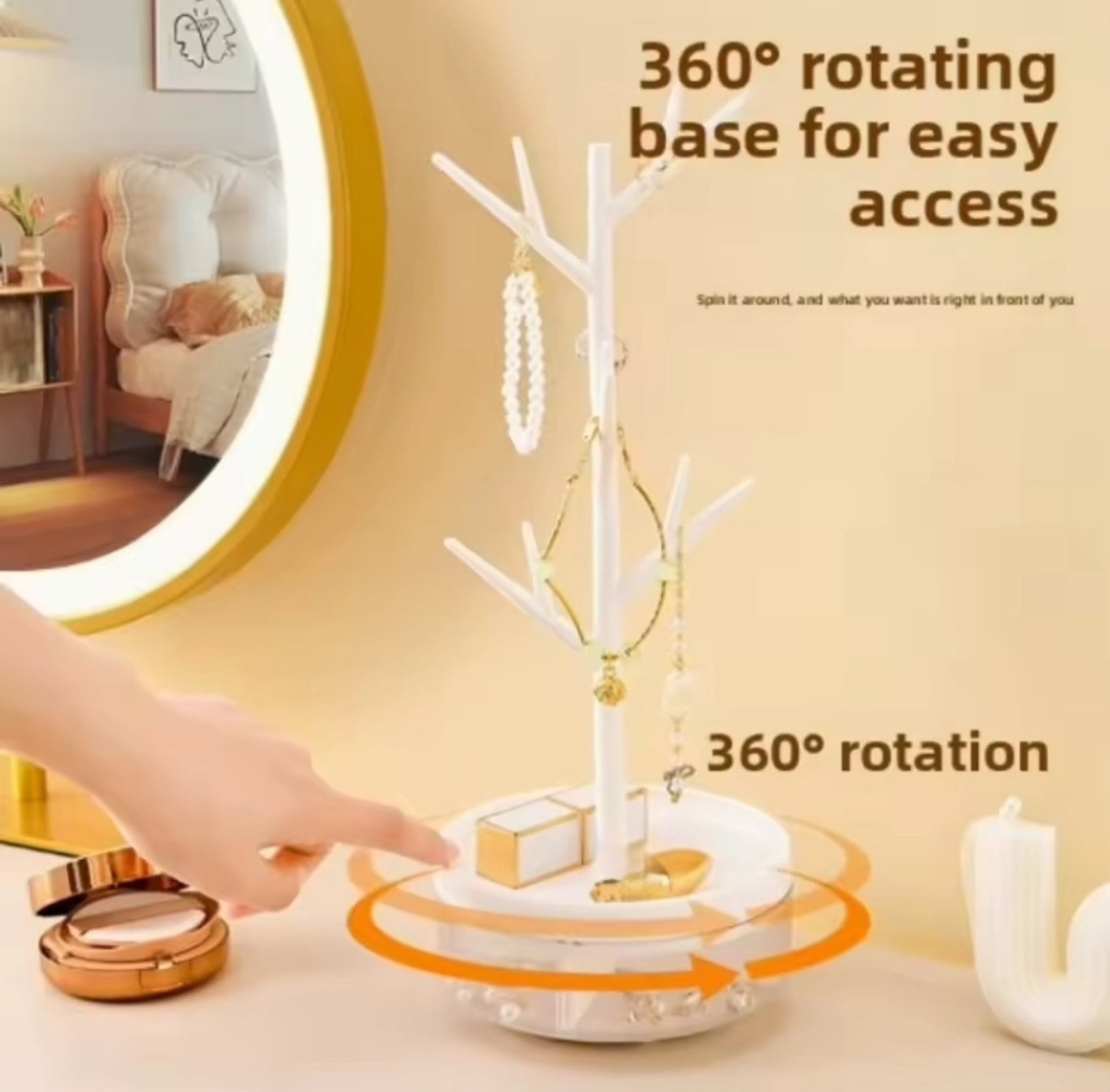 Rotating Jewellery Storage Rack