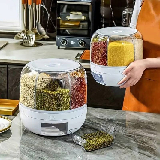 6 in 1 Rotating Cereals Food Dispenser