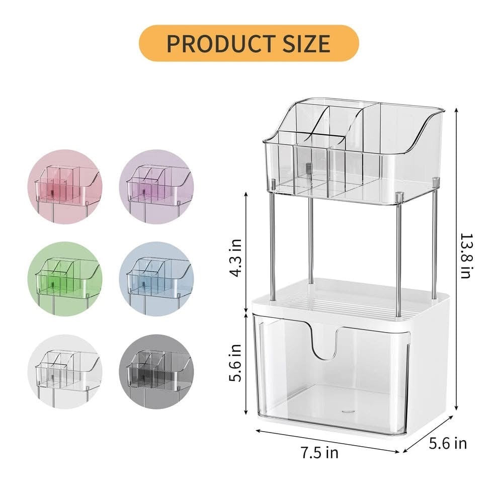 Luxury Three Tier Cosmetics Makeup Perfumes Organizer