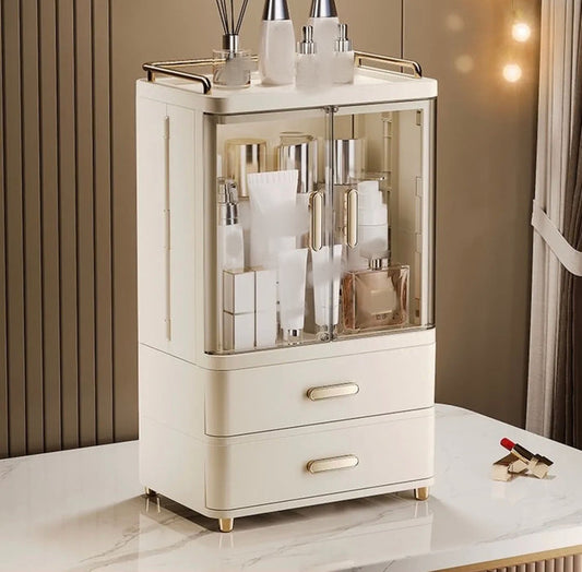 Large Capcity Cupboard Style Cosmetics Makeup Organizer