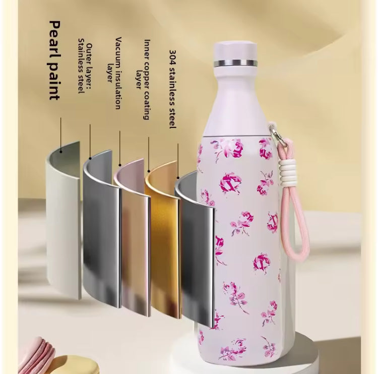 500ml Insulated Stainless Steel Leakproof Water Bottle