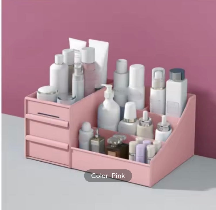 Large Capacity Multipurpose Cosmetics Organizer with Drawers