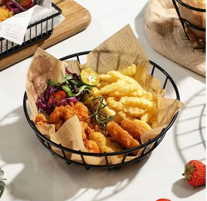 Round Snacks Basket