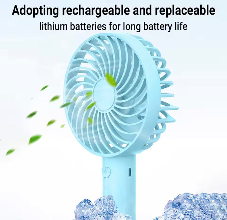 Mini Portable Rechargeable Handheld Fan with Stand