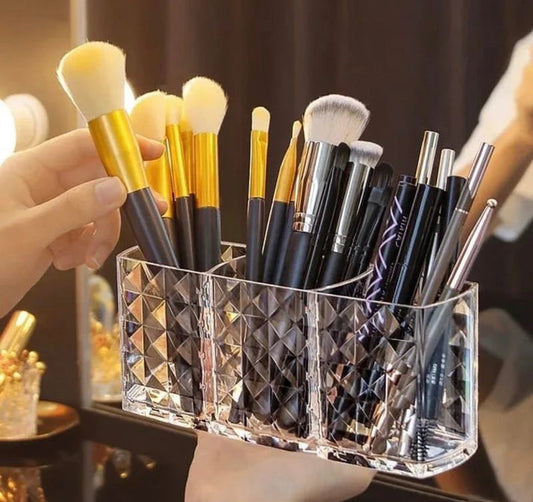 3 Grids Acrylic Cosmetics Makeup Organizer