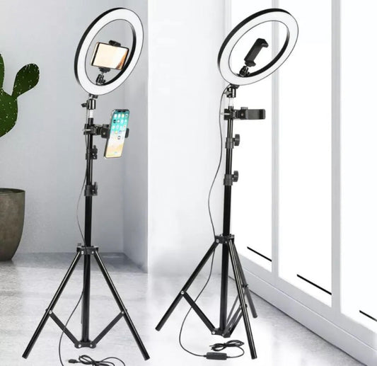 26cm Ringlight with 7ft Tripod Stand & 3 Light Modes
