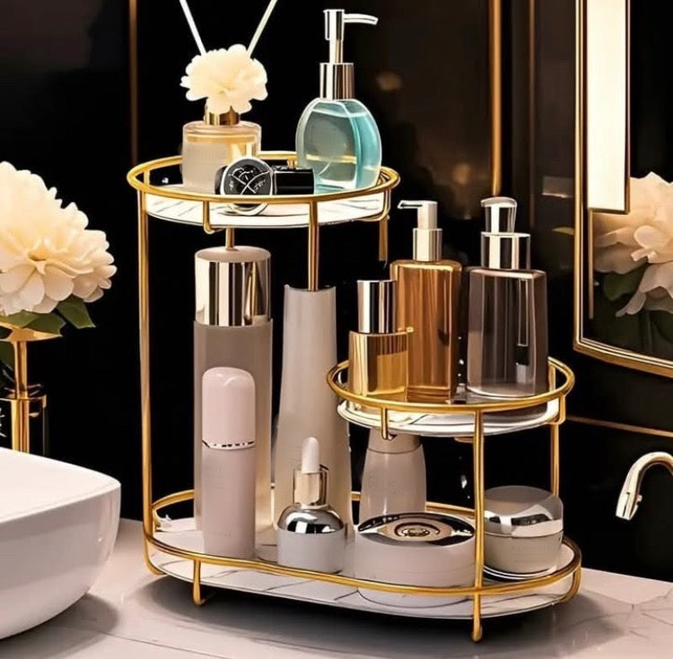 3 Layer Cosmetics Makeup Organizer Storage Rack