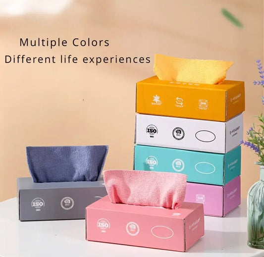 10/20 Pcs Box of Microfibre Towels Super Soft, Lint Free & Easy to Use