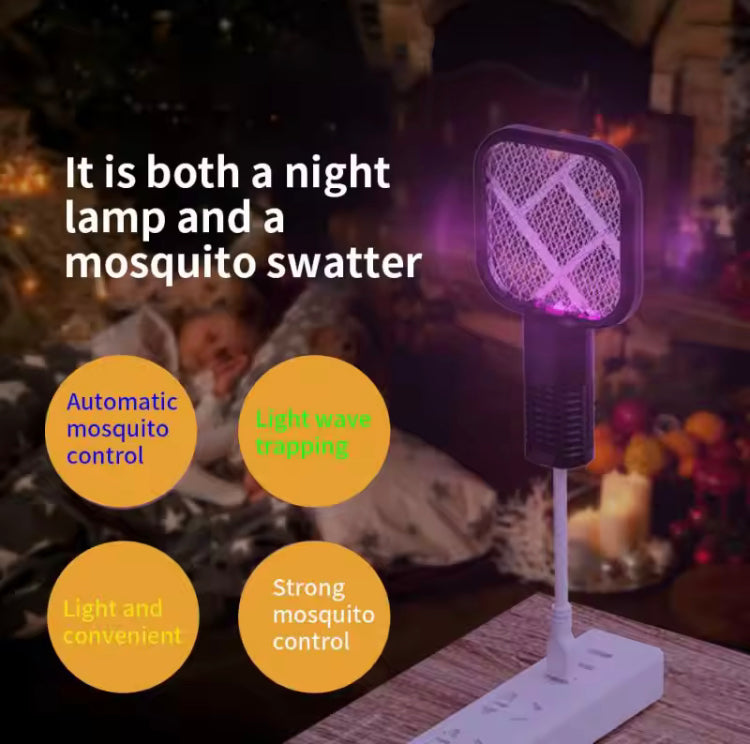 Mini USB Electric Mosquito Racket with UV Night Light