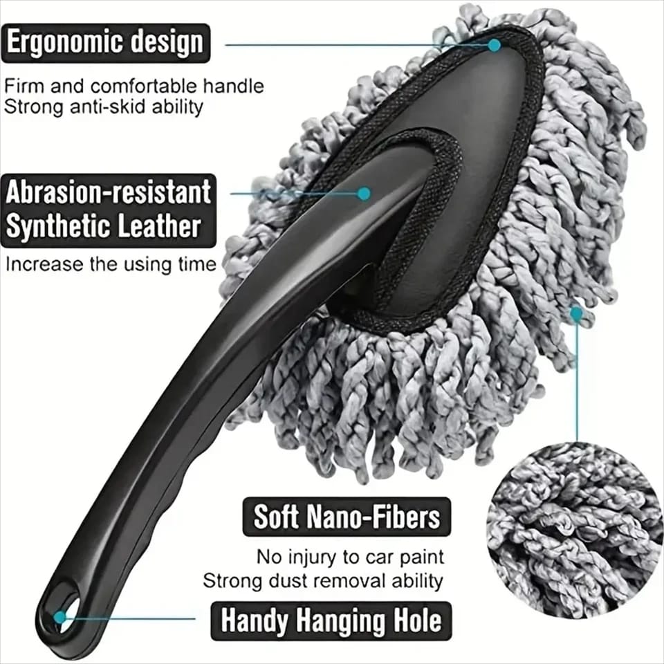 Multifunctional Micro Fibre Cleaning Brush with Handle