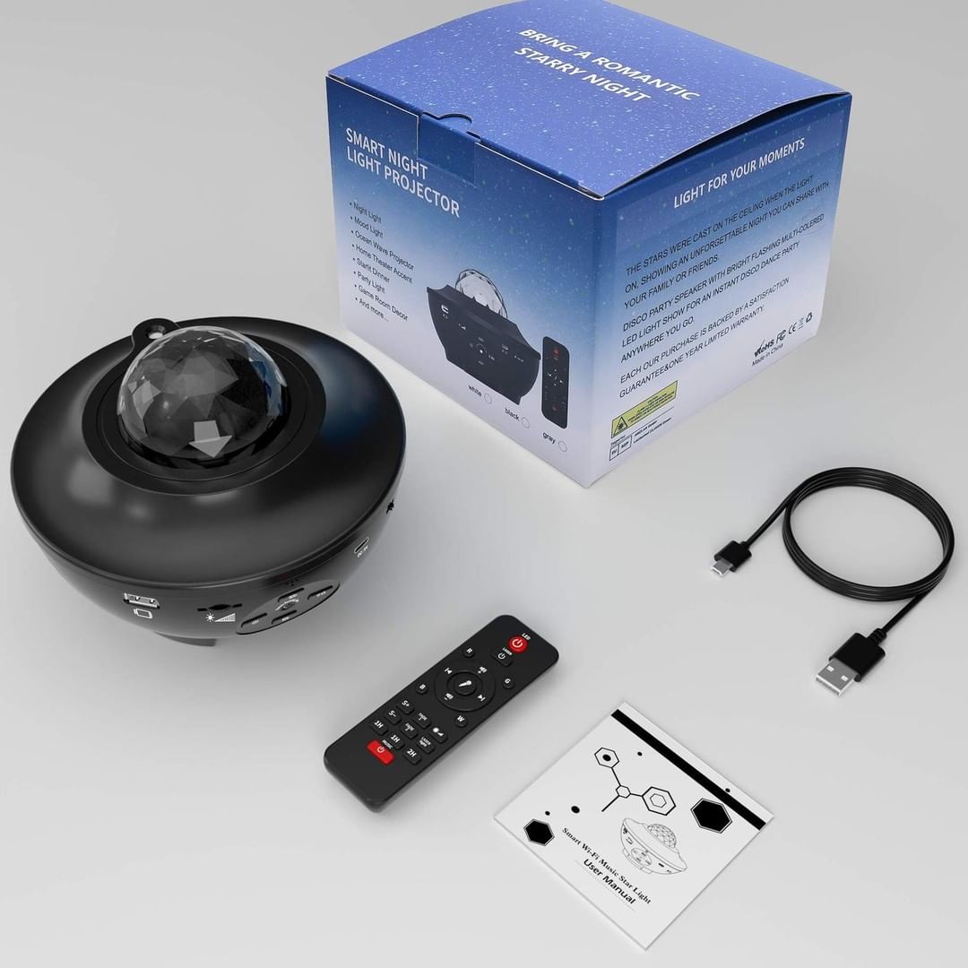 Galaxy Star Projector with Bluetooth Speaker & Remote Control