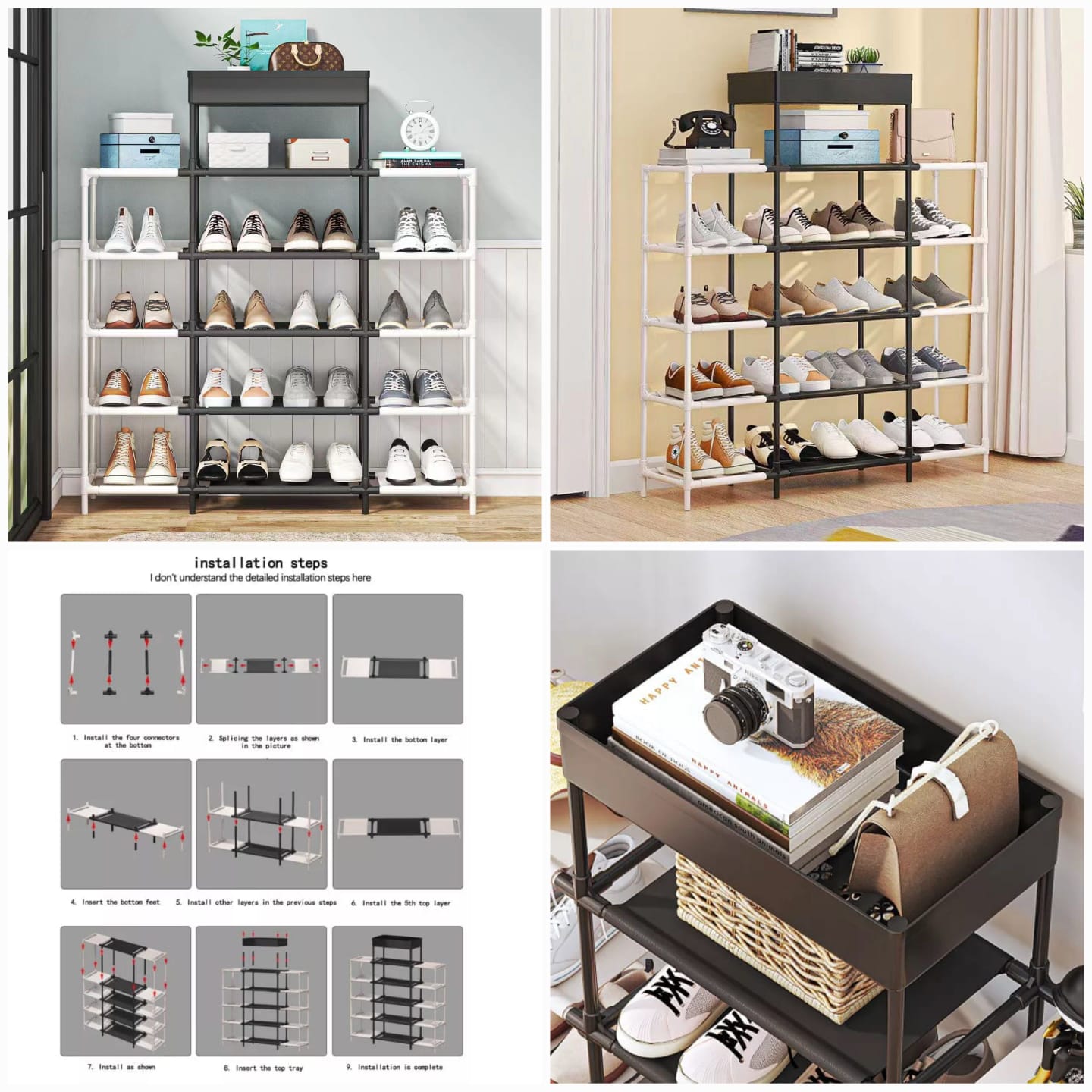 Shelf Shoes Rack with Box Packaging (Premium Quality)
