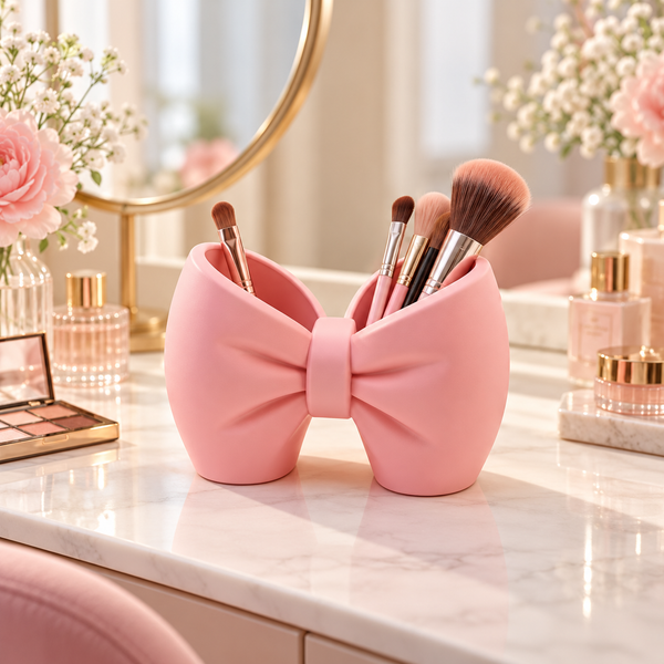 Cute Bow Shaped Brushes Multipurpose Holder