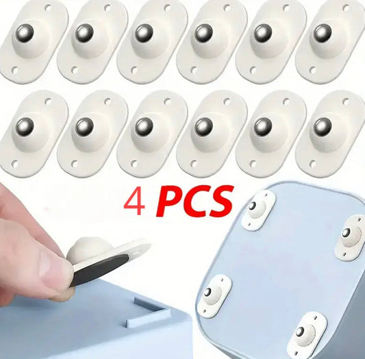 4 Pcs Self-Adhesive Multipurpose Rotatable Wheels