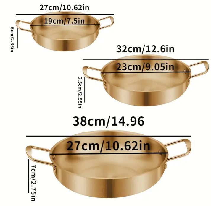 Gold Steel Ramen Bowls for Ramen Noodles / Serving Bowls