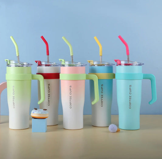 40oz/1200ML Stainless Steel Tumbler Mug with Handle
