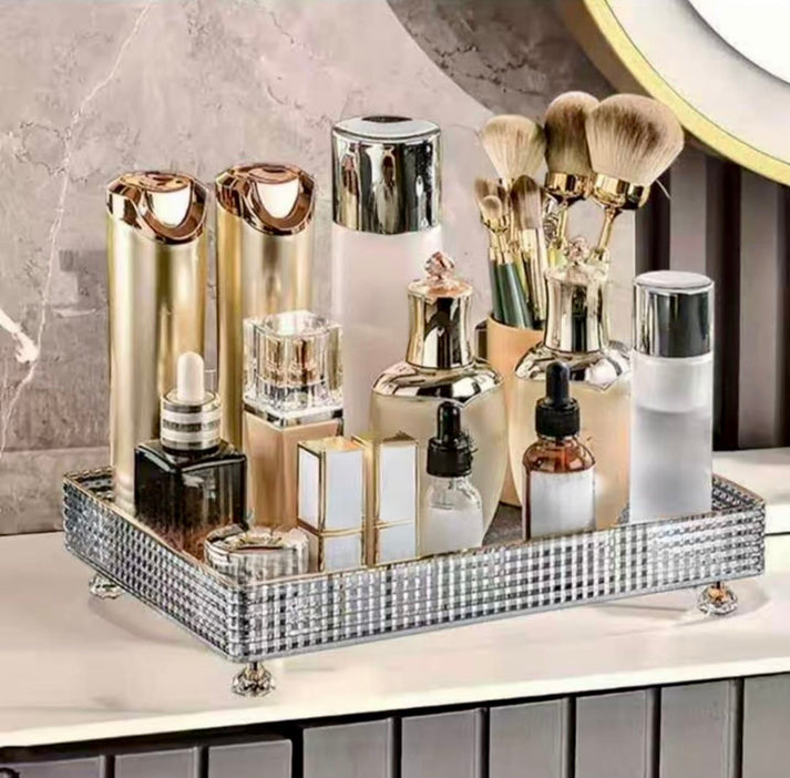 Large Capacity Acrylic Cosmetics Perfumes Tray