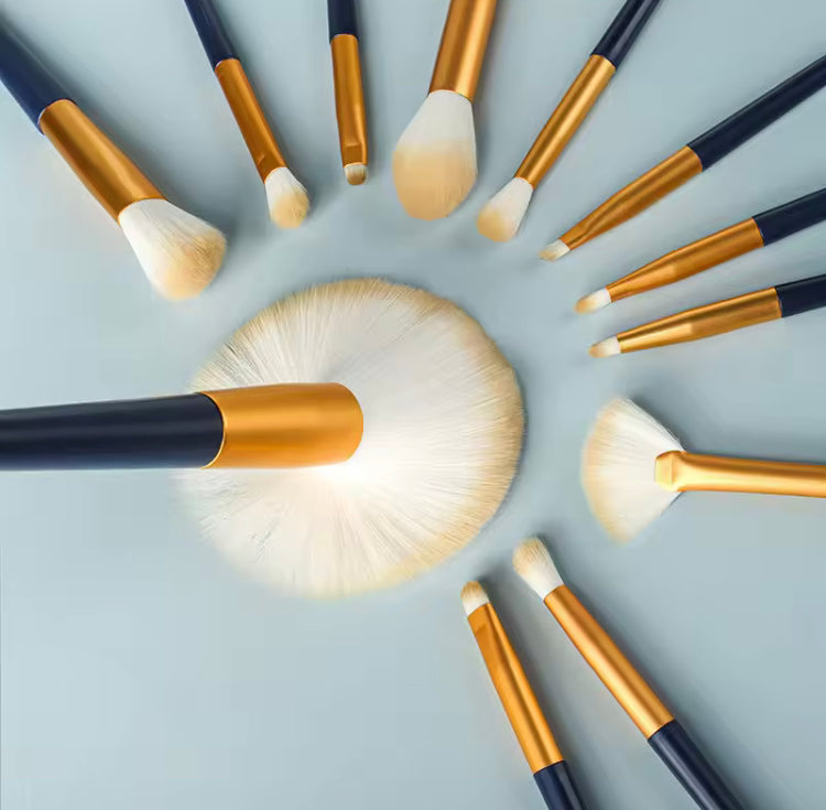 12 Pcs High Quality Soft & Skin Friendly Makeup Brushes
