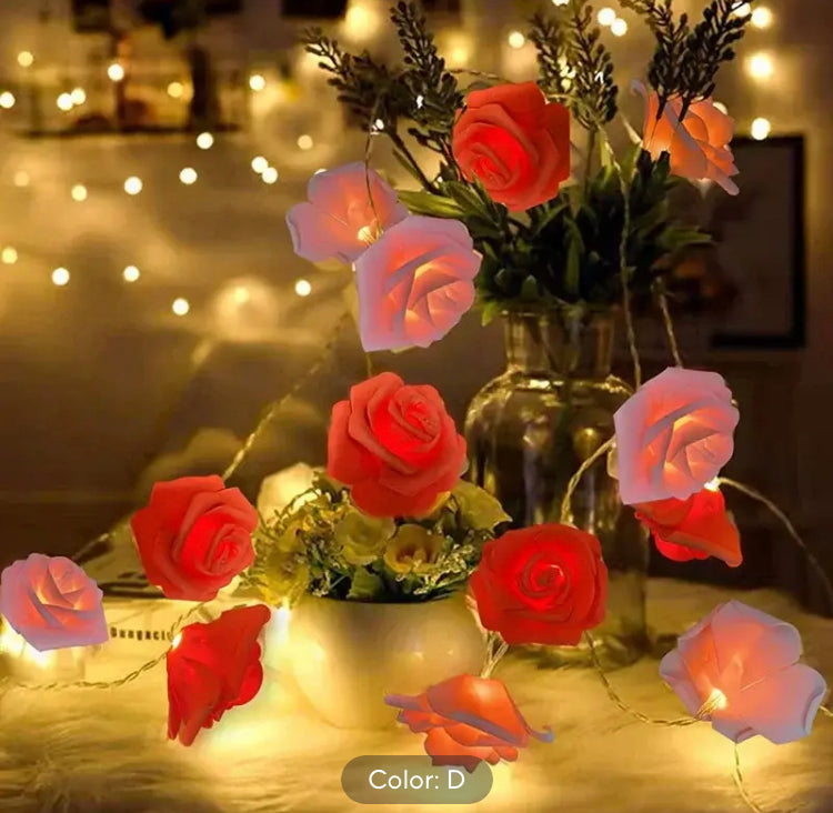 1.5 Meter Roses Led String Fairy Lights for Decoration