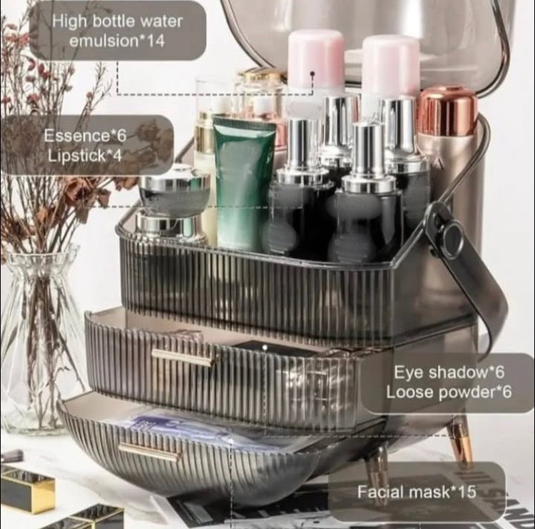 Large Capapcity Dustproof Cosmetics Makeup Organizer