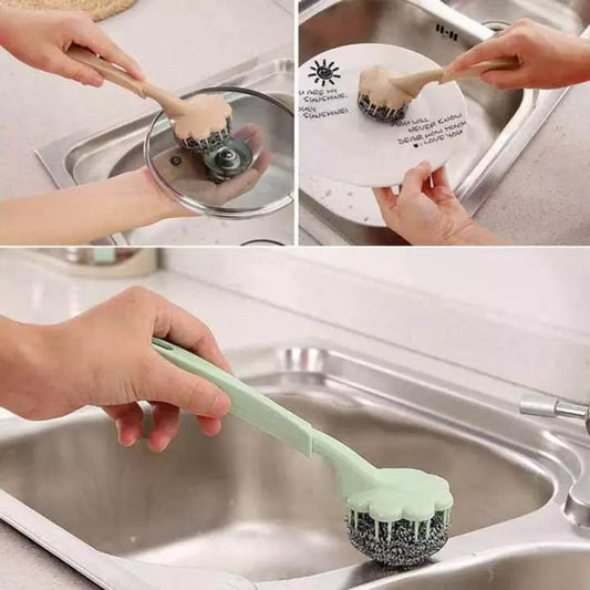 Steel Ball Cleaning Brush for Sink Dishes