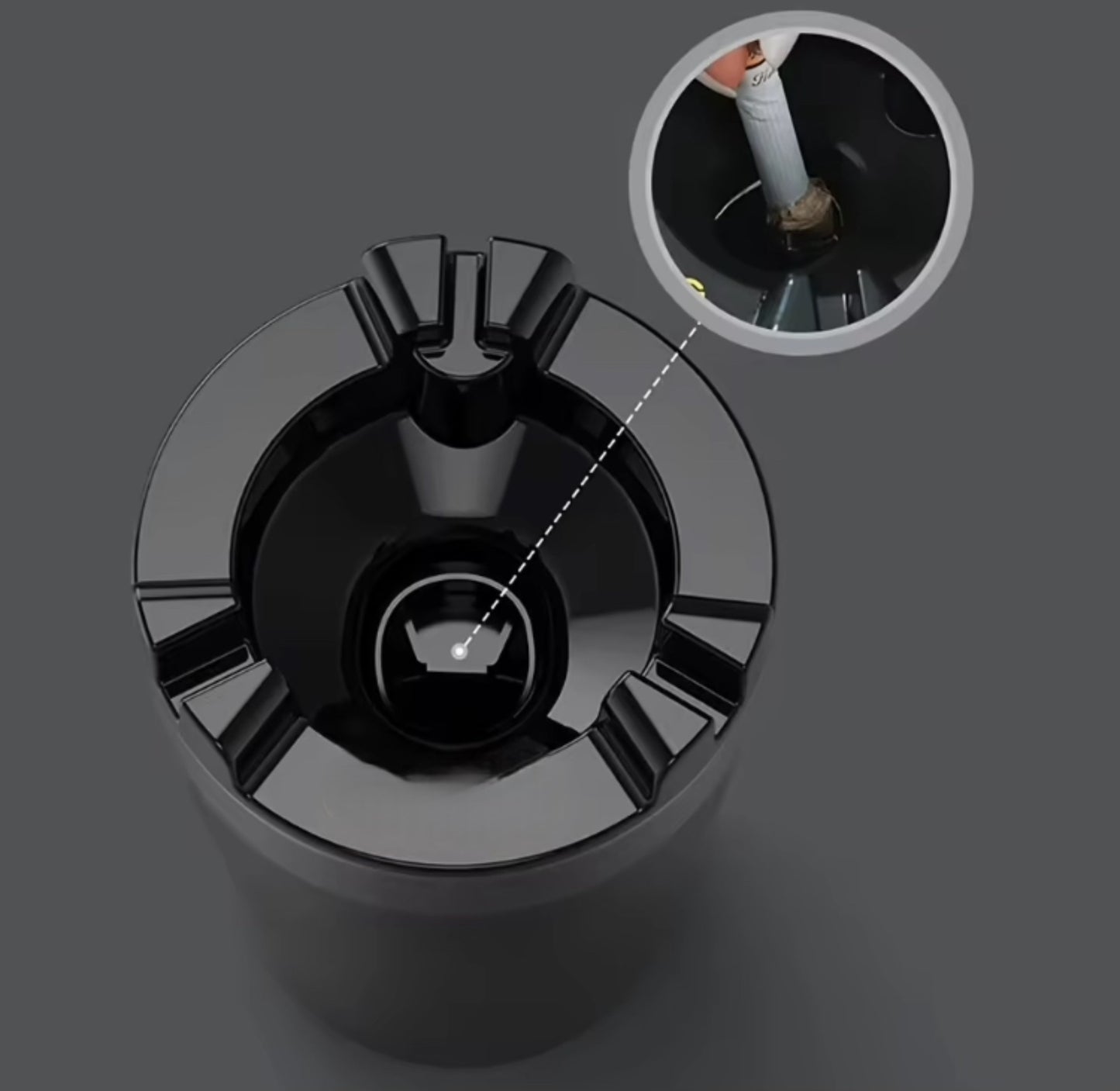 Innovative Portable Cup Shaped Car Ashtray with Water Tank