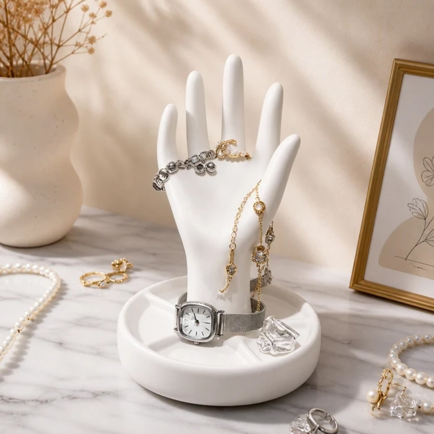 Unique Hand Shape Jewellery Stand for Vanity
