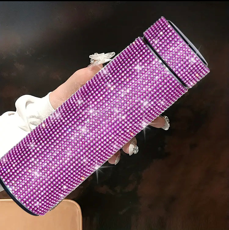 500ml Rhinestones Stainless Steel Insulated Temperature Bottle