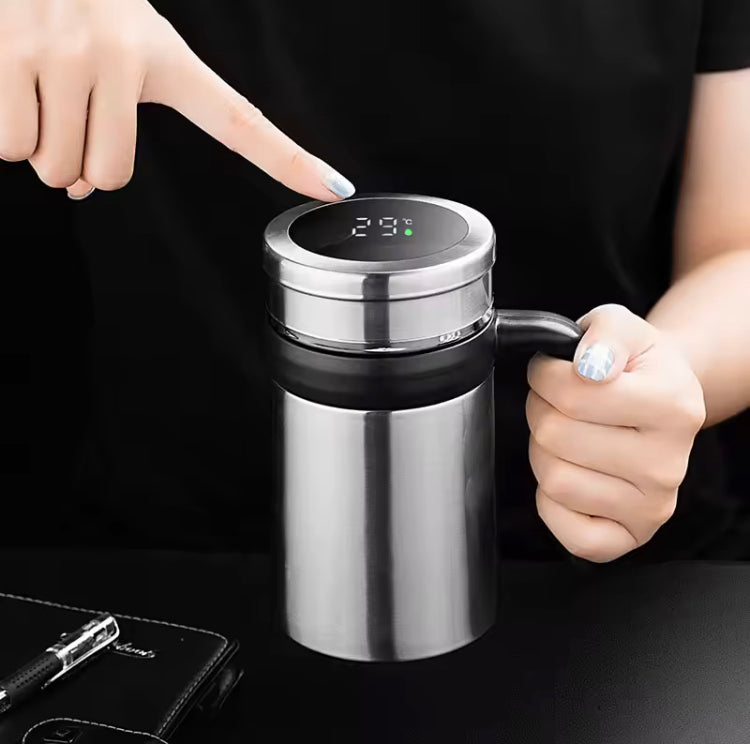 500ml Stainless Steel Insulated Mug with Temperature Display