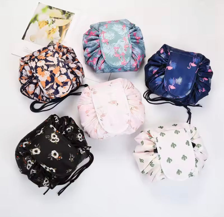 Drawstring Women Portable Travel Cosmetics Makeup Bag