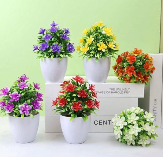 Mini Artificial Flowers Pot