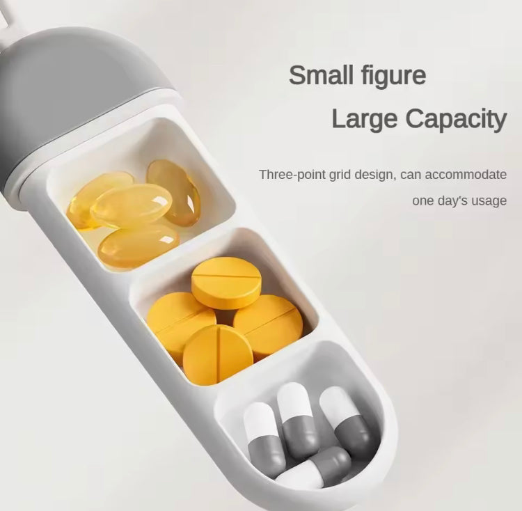 Silicone Portable Compact Design Pill Medicine Box