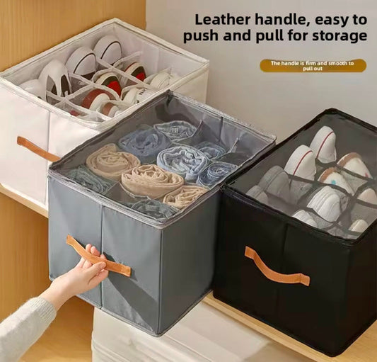 12 Grids Foldable Shoes Storage Box Organizer