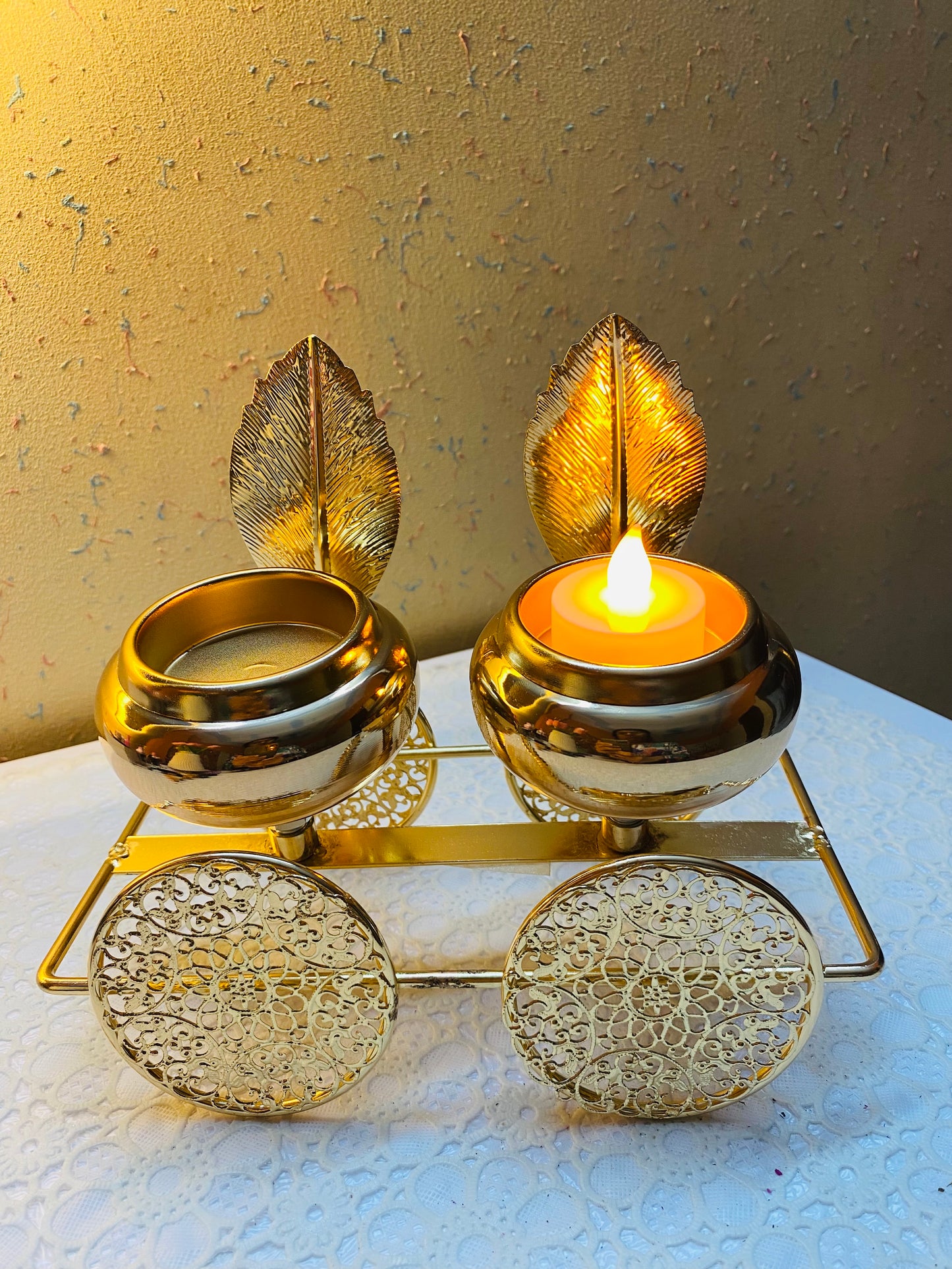 Metal Car Candle Holder