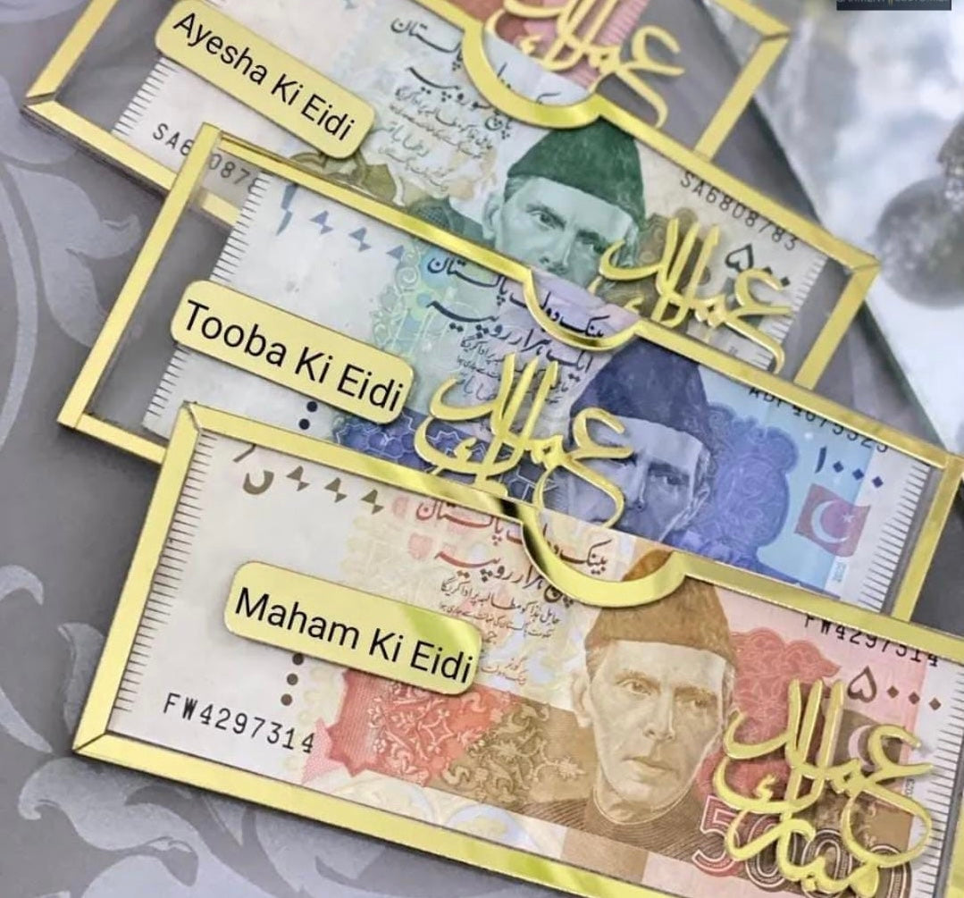 Customized Acrylic Eid Envelopes