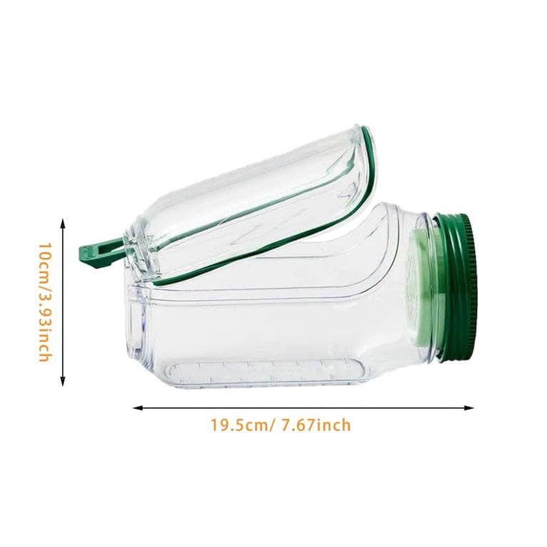 Side Opening Leakproof Salad Jar with Lid, Fork & Sauce Container