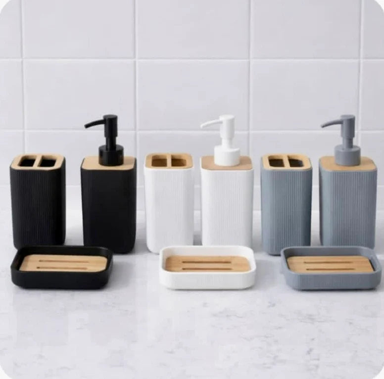 3 Pcs Square Bathroom Set Accessories