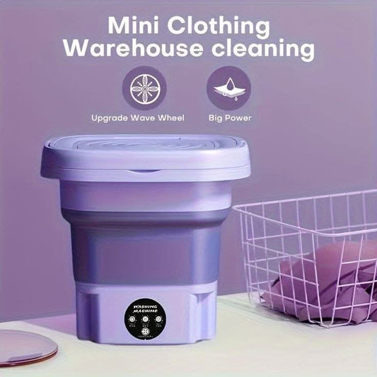8 Litre Foldable Portable Washing Machine with Box Packaging
