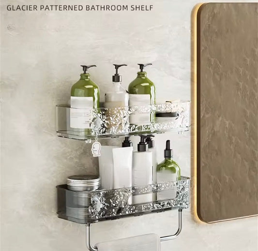 Wall Mounted Drainage Household Organizer with Towel Rack