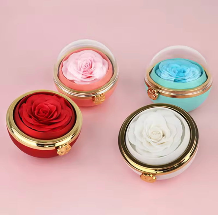 Surprise Preserved Eternal Rose Rotating Gift Jewellery Box