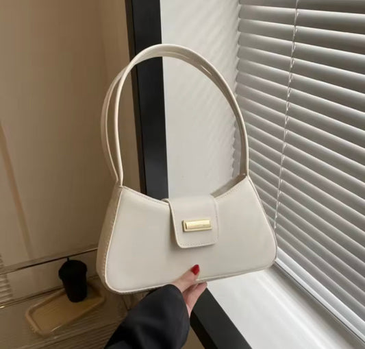 Leather White Trendy Shoulder Bag Premium Quality